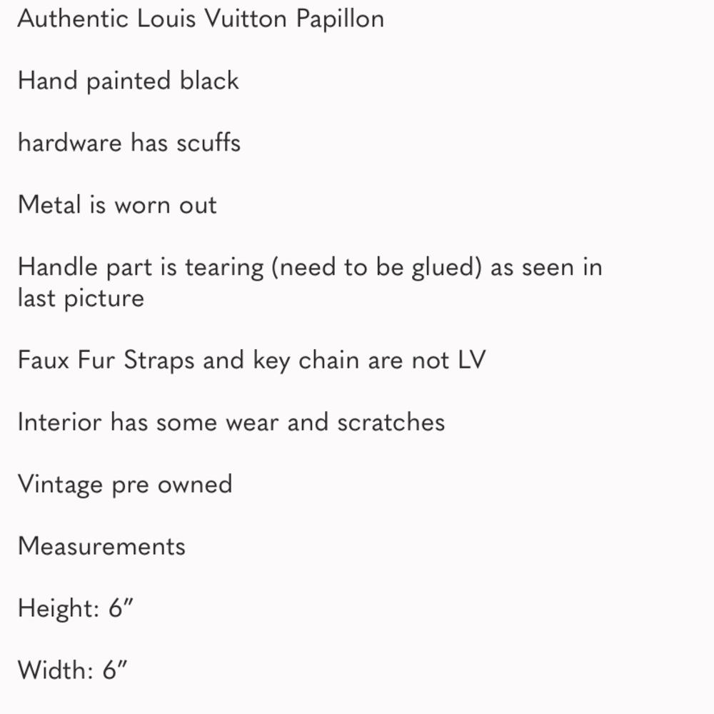 Reposhing Authentic Louis Vuitton Papillon - Picture 6 of 6